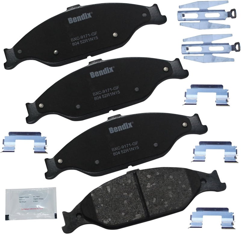 Bendix Priority1 CFC804 Ceramic Front Brake Pads for Ford Mustang 2004-1999 - Image 1
